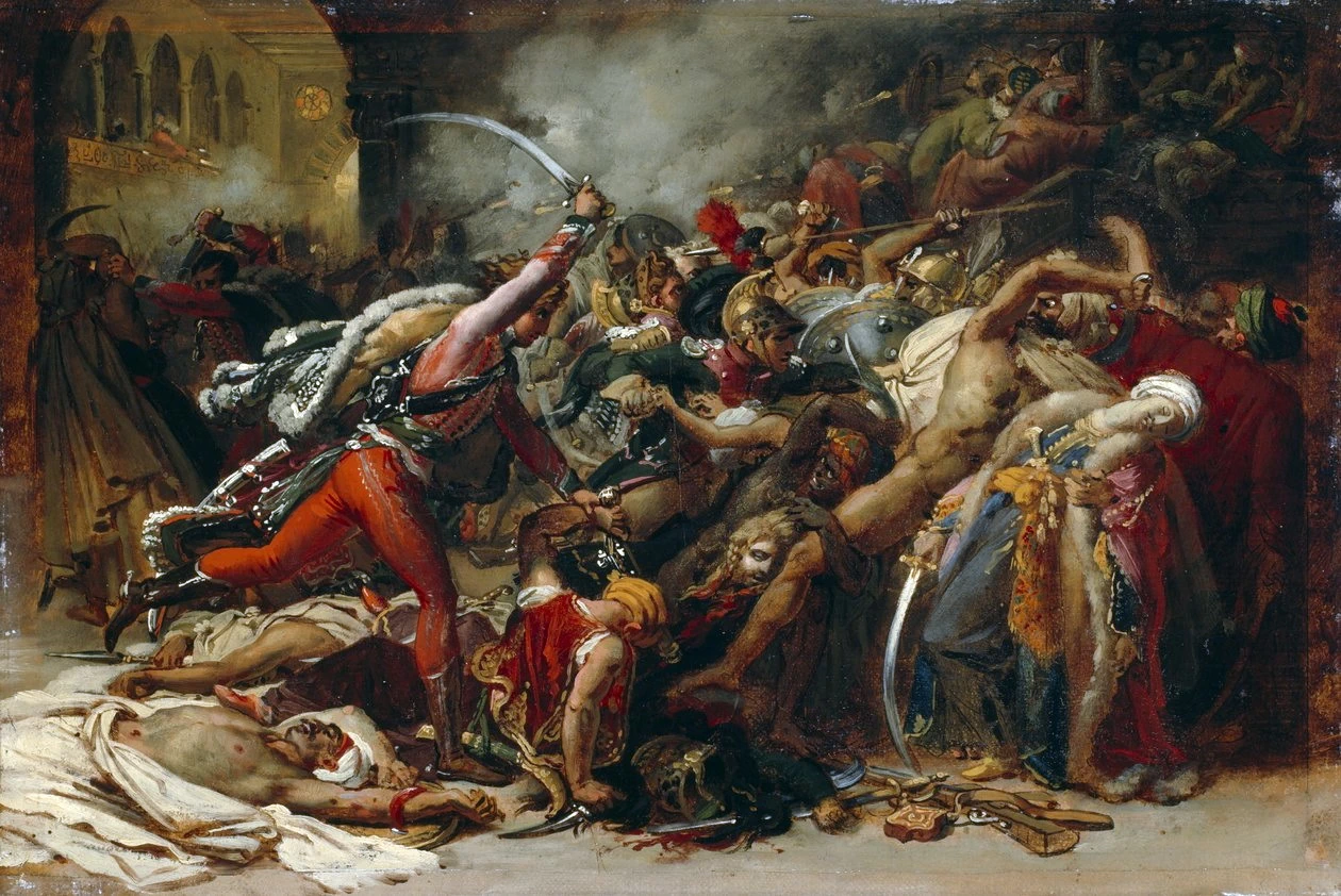 La rivolta del Cairo, c.1810 - bozzetto, Art Institute of Chicago